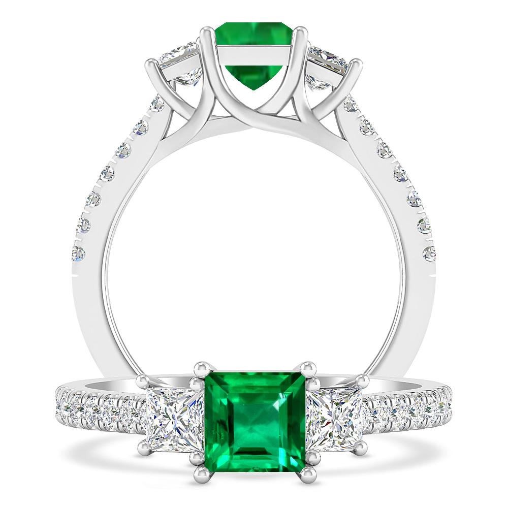 White Gold - Emerald