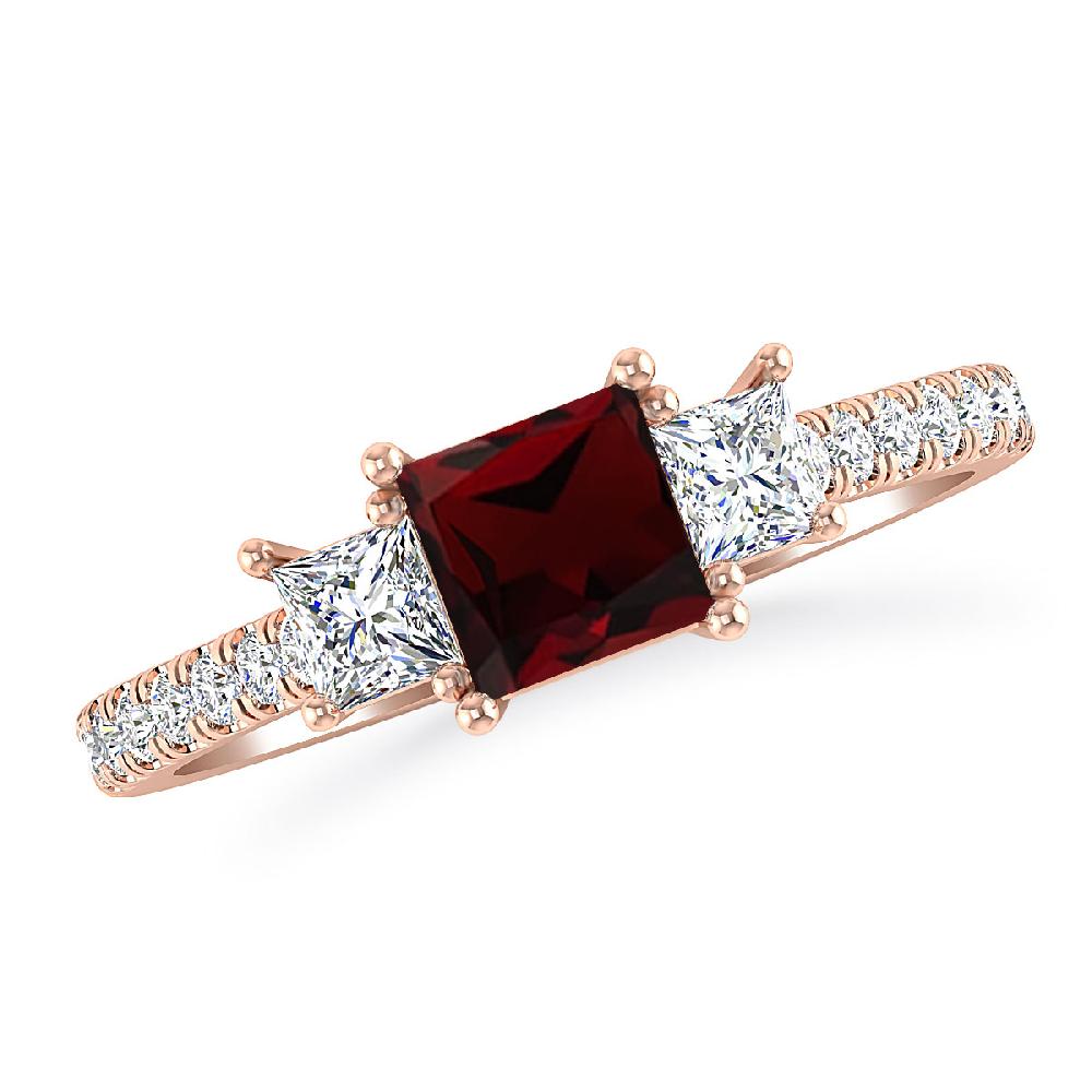 Rose Gold - Garnet