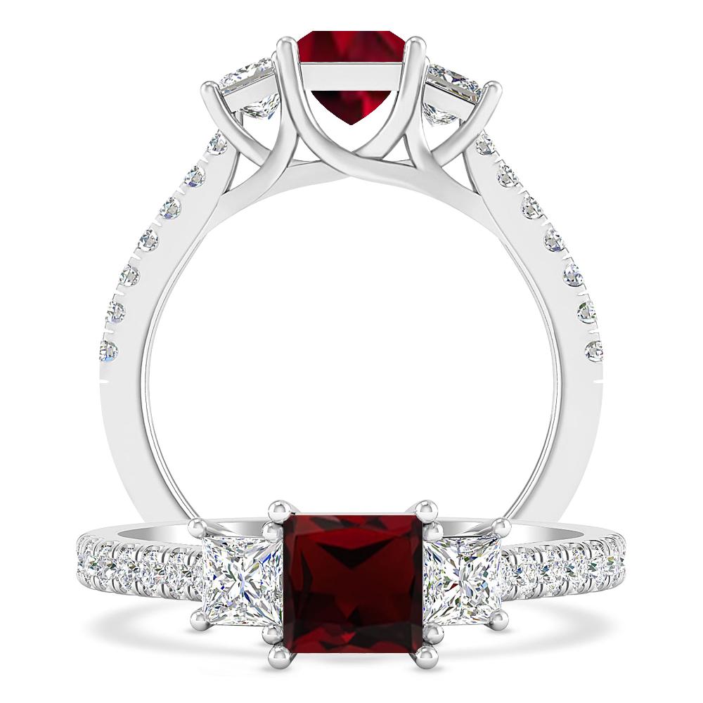 White Gold - Garnet