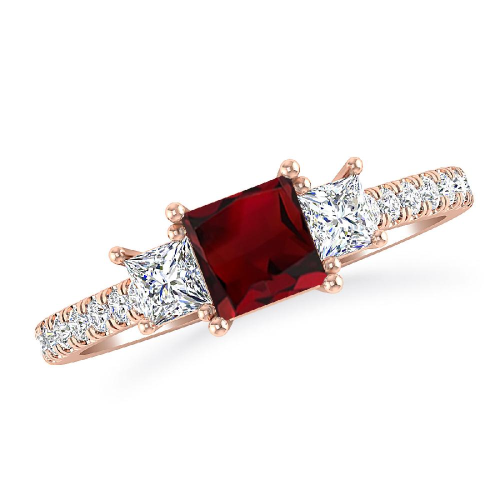 Rose Gold - Garnet