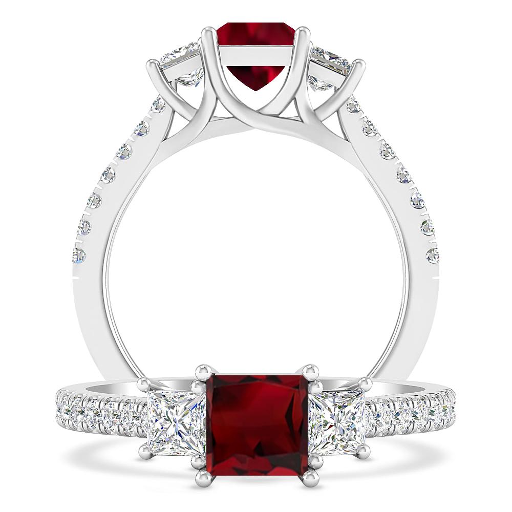 White Gold - Garnet