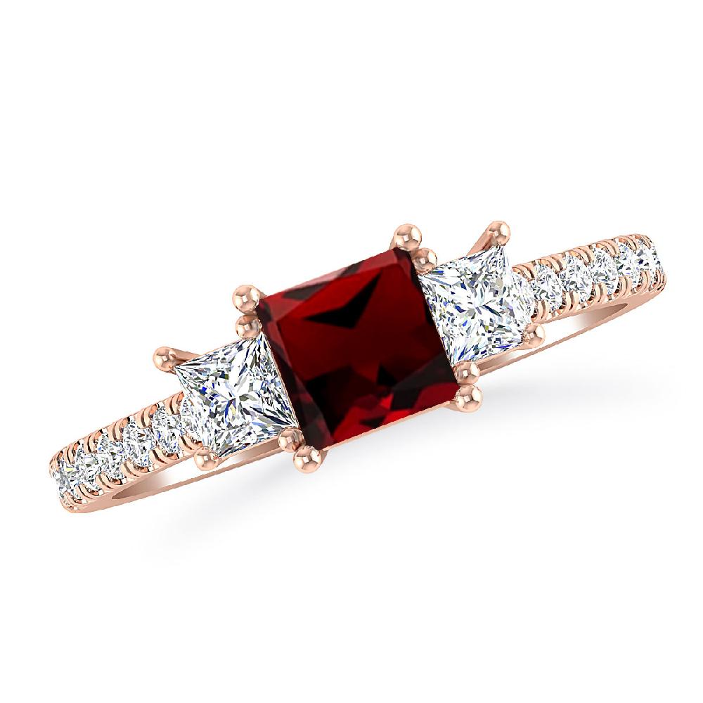 Rose Gold - Garnet