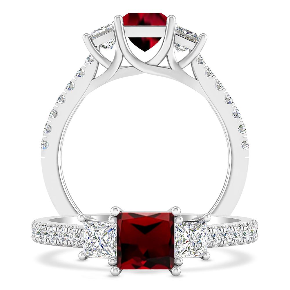 White Gold - Garnet