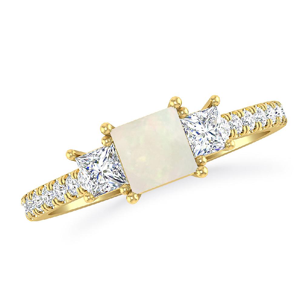 Yellow Gold - Opal