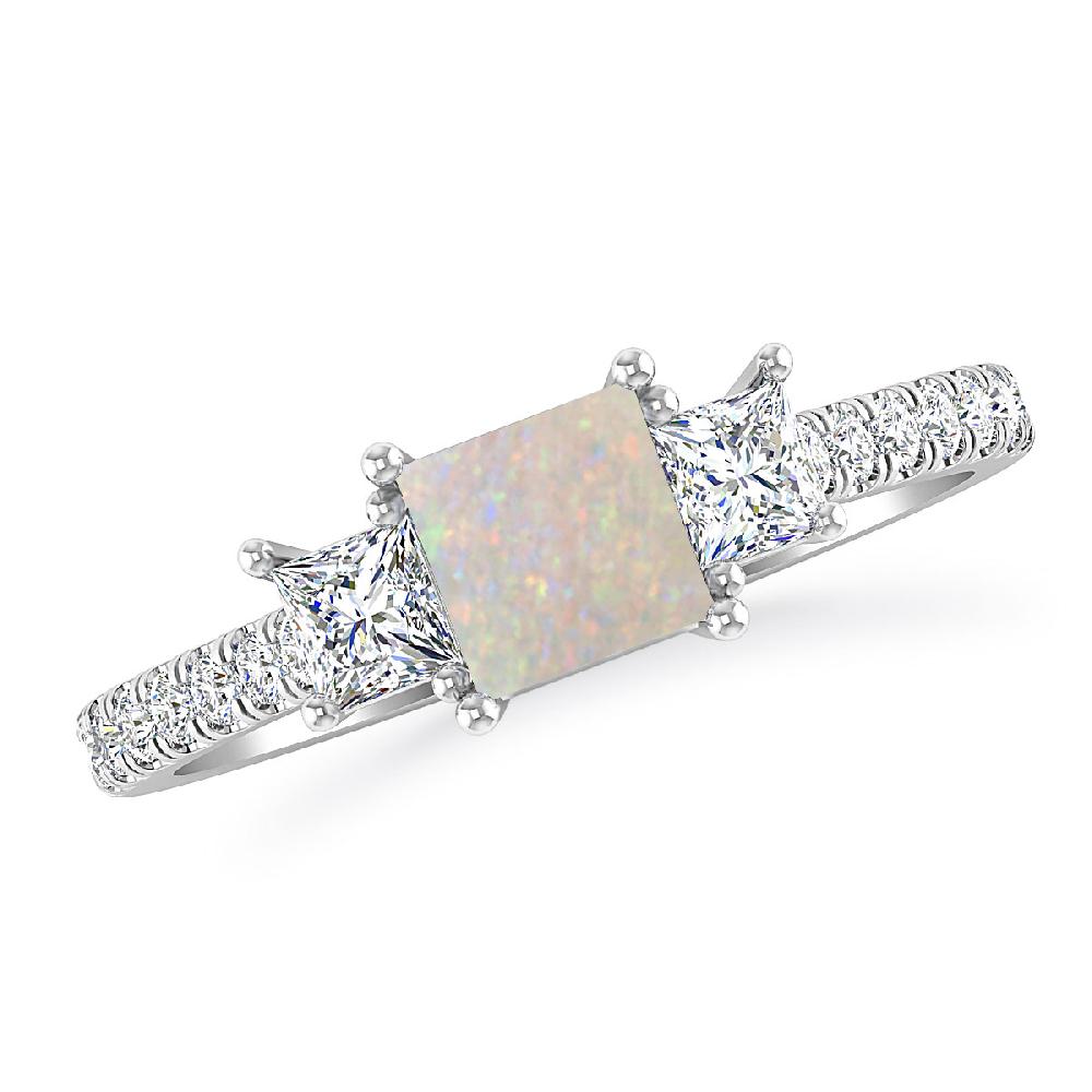 White Gold - Opal