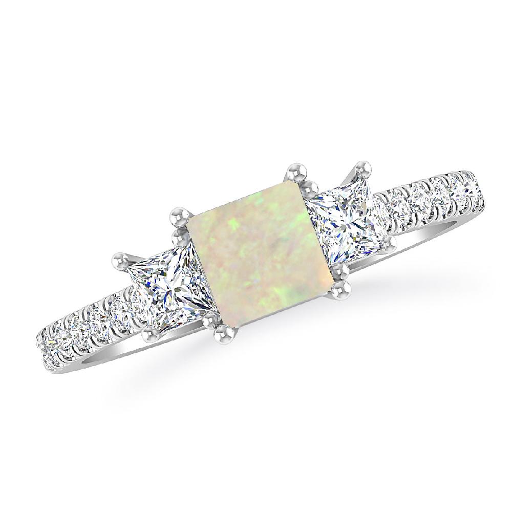 White Gold - Opal