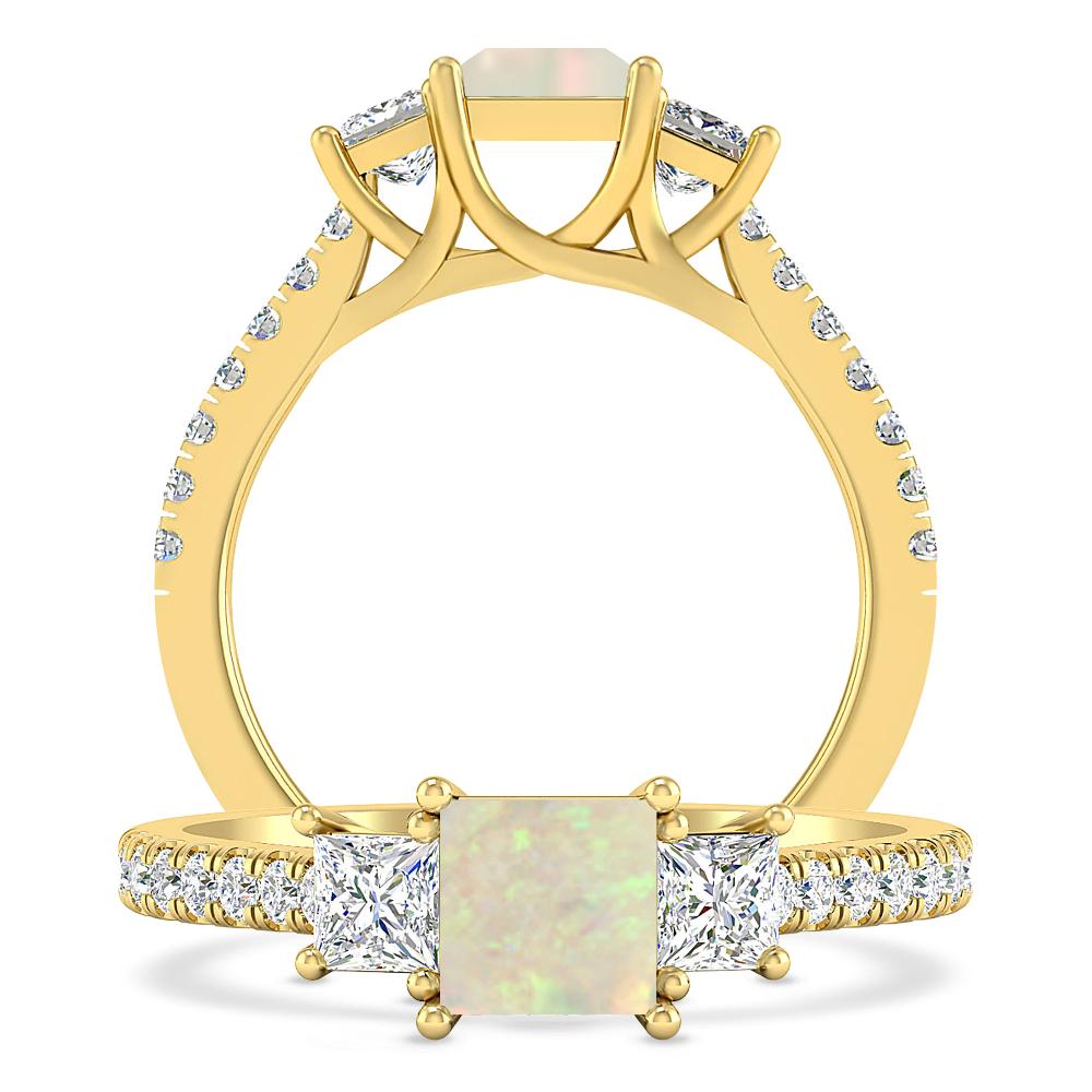 Yellow Gold - Opal