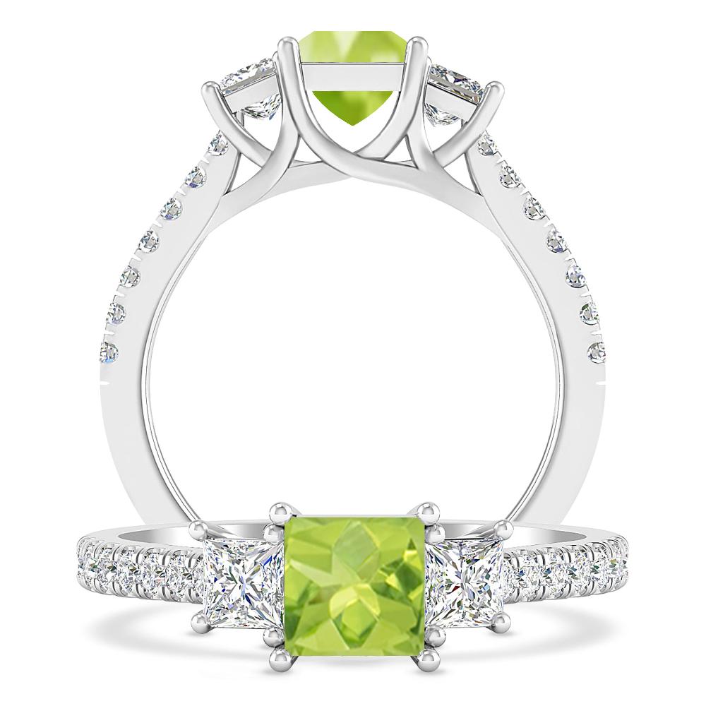 White Gold - Peridot