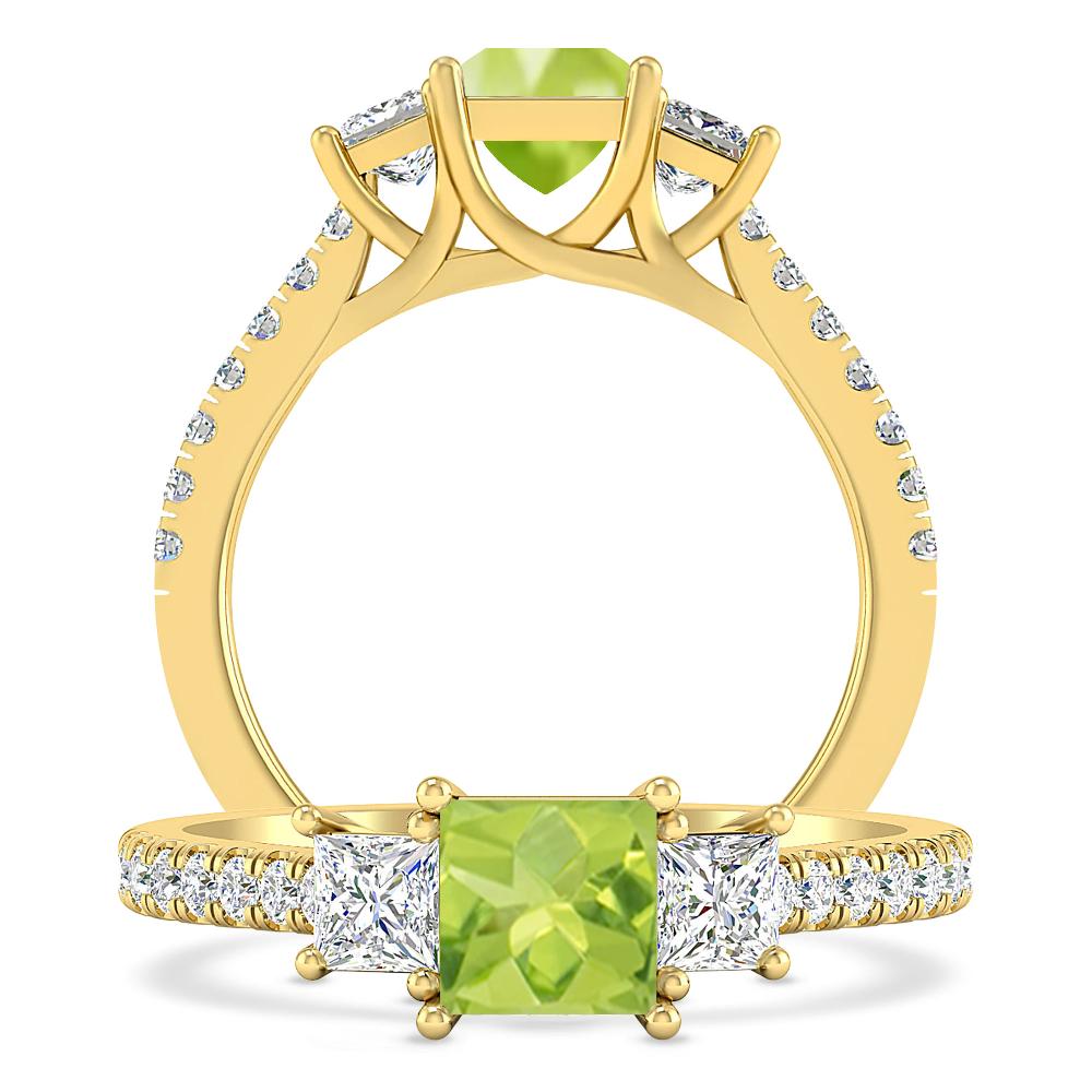 Yellow Gold - Peridot