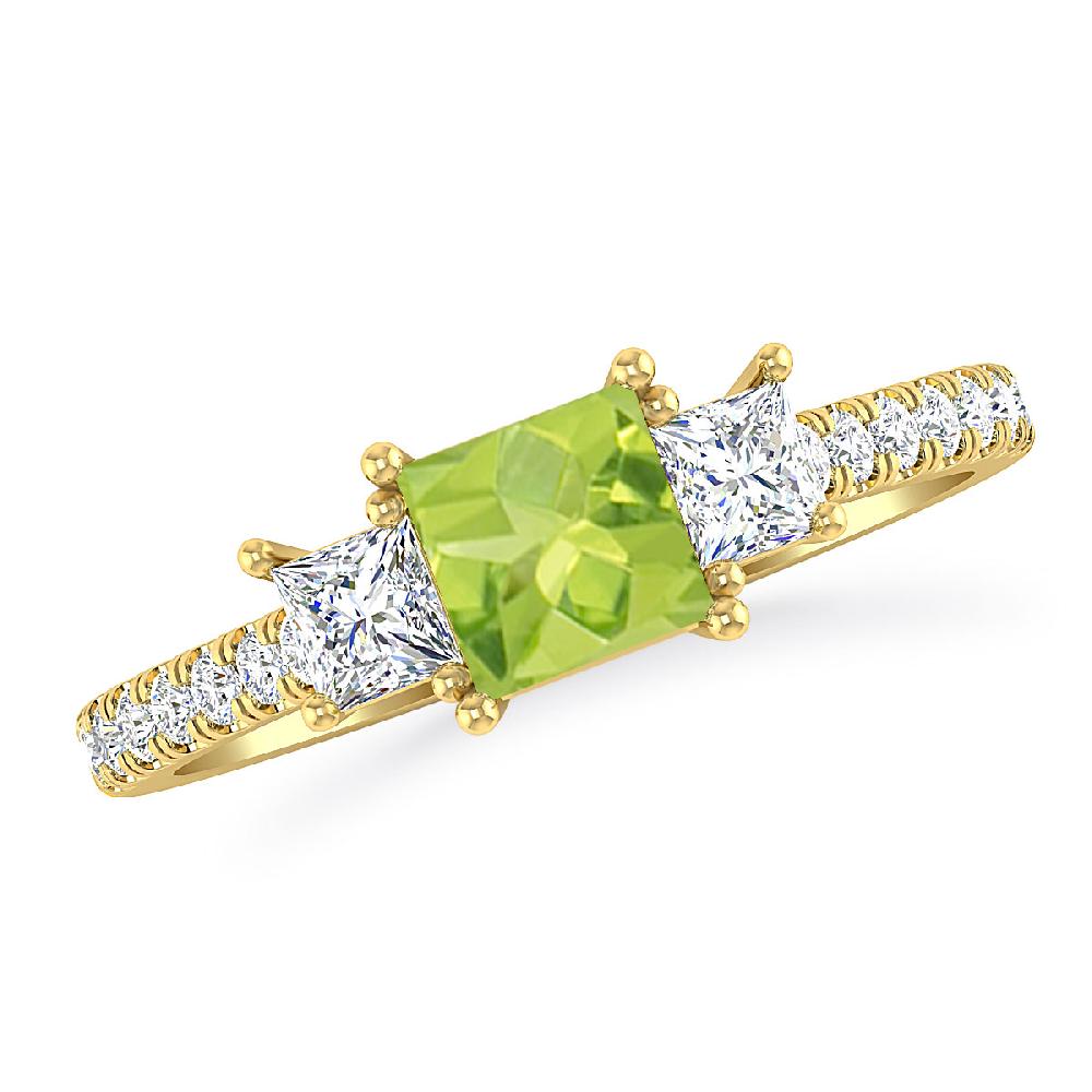 Yellow Gold - Peridot