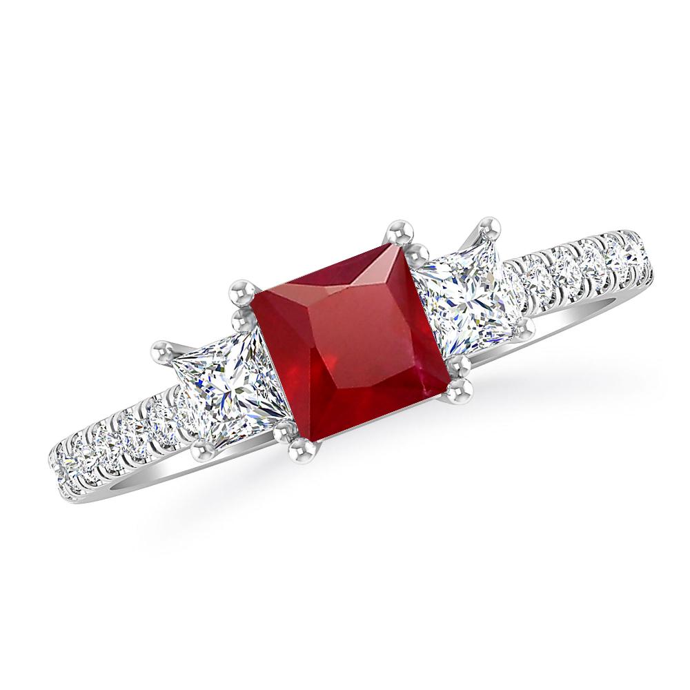 White Gold - Ruby