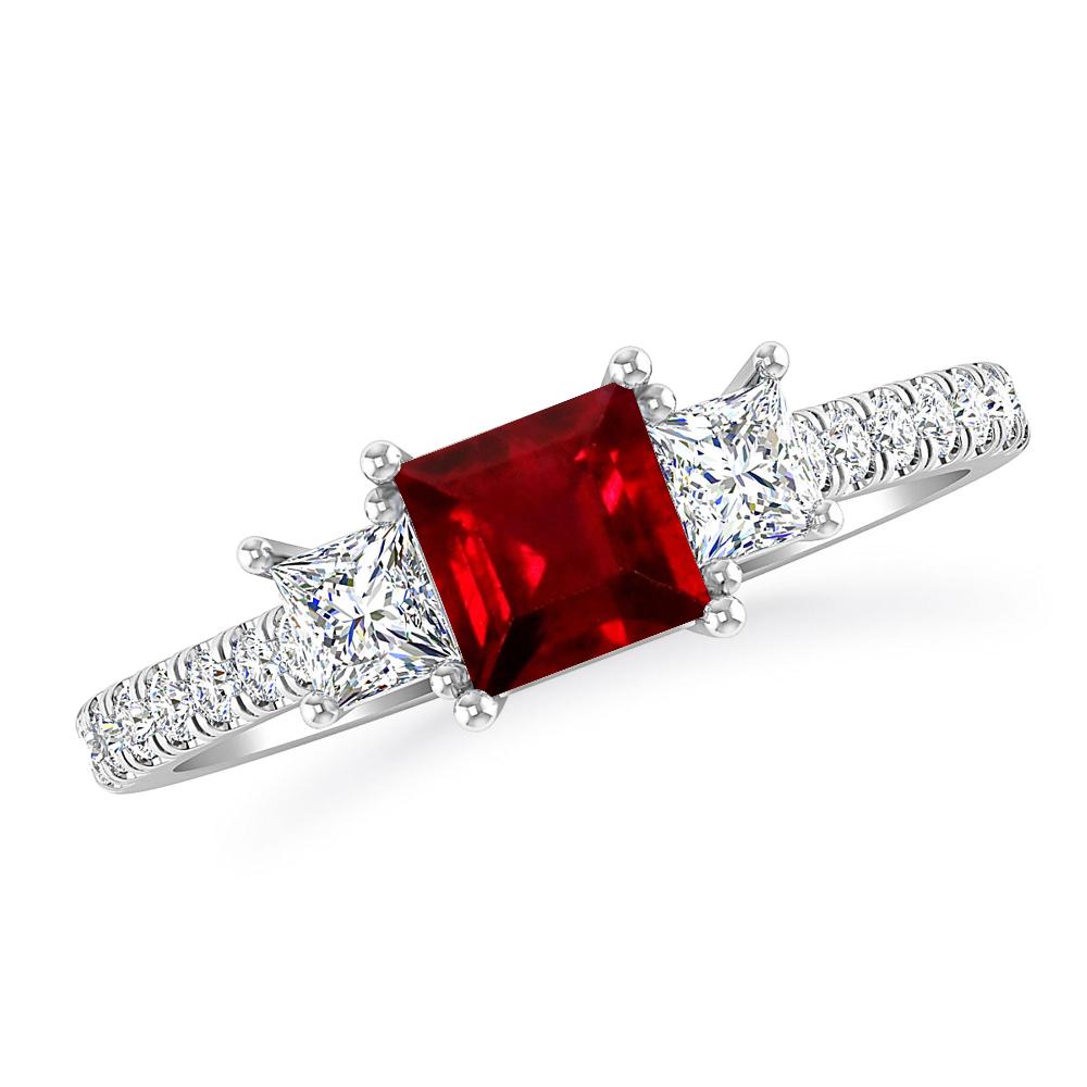 White Gold - Ruby