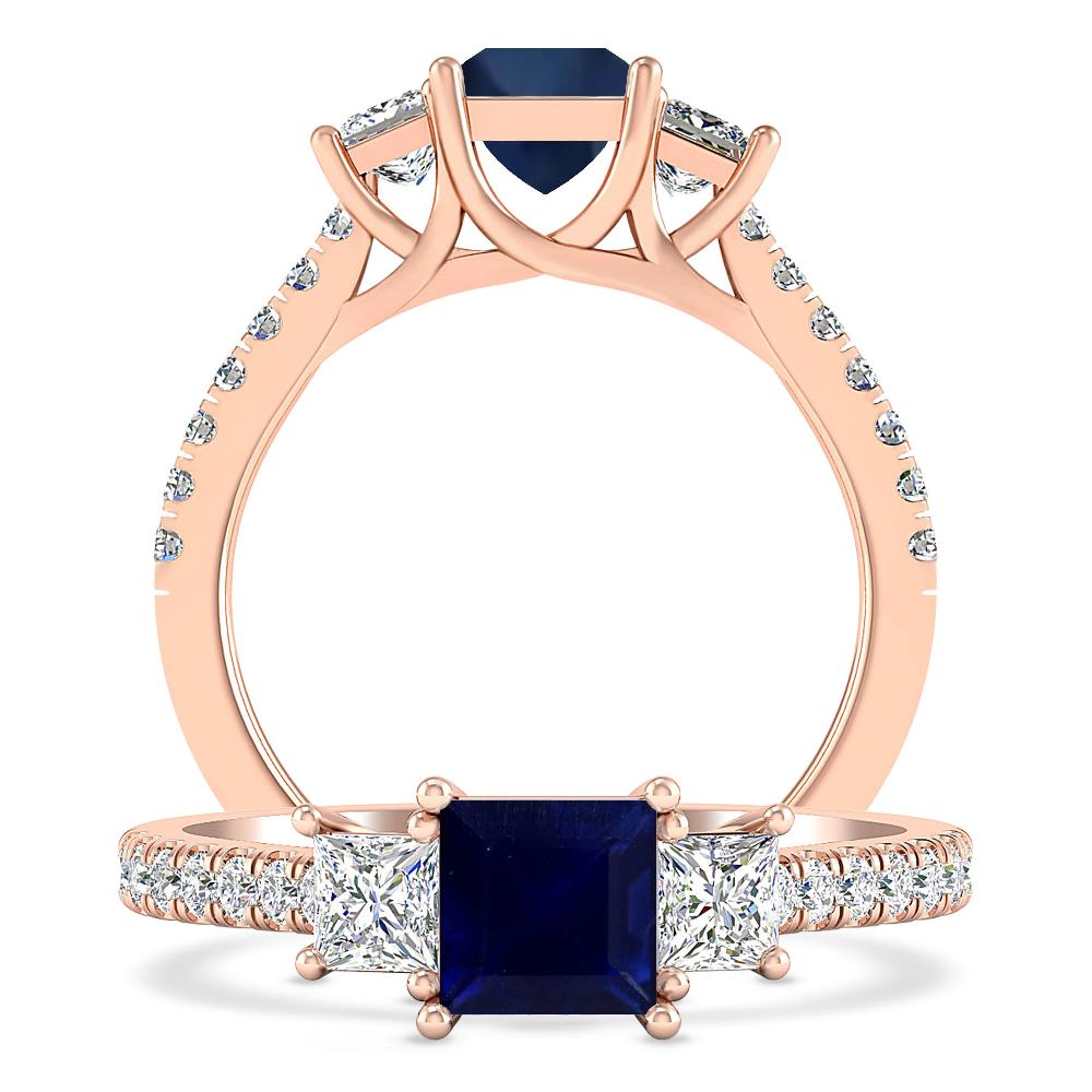 Rose Gold - Sapphire