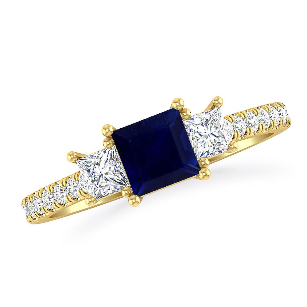 Yellow Gold - Sapphire