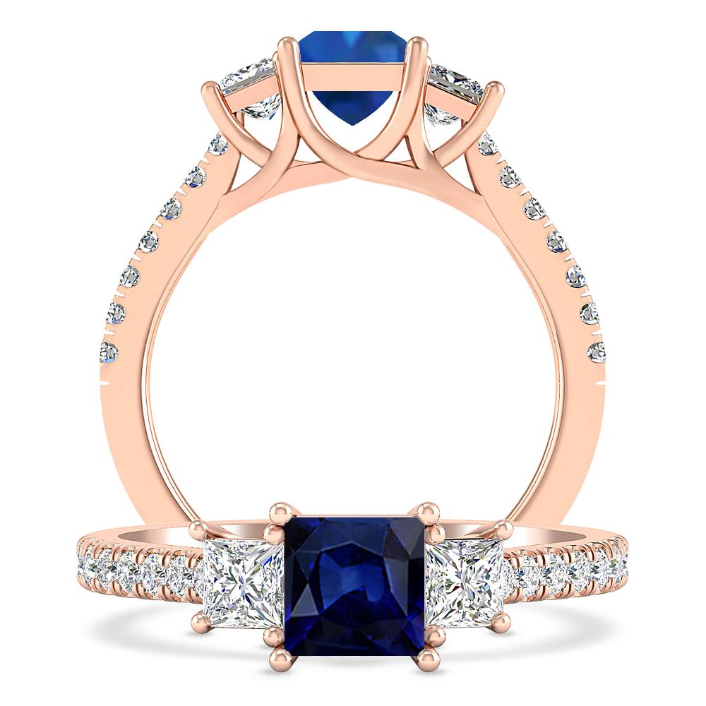 Rose Gold - Sapphire