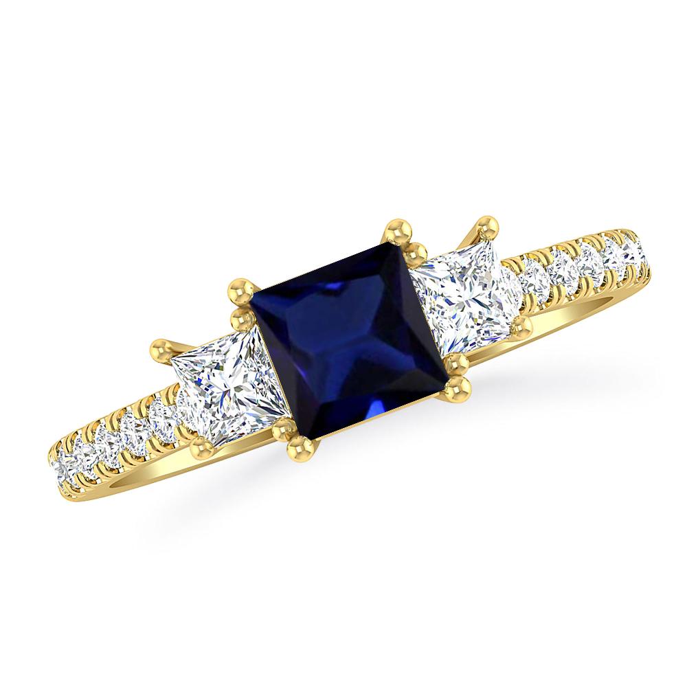 Yellow Gold - Sapphire