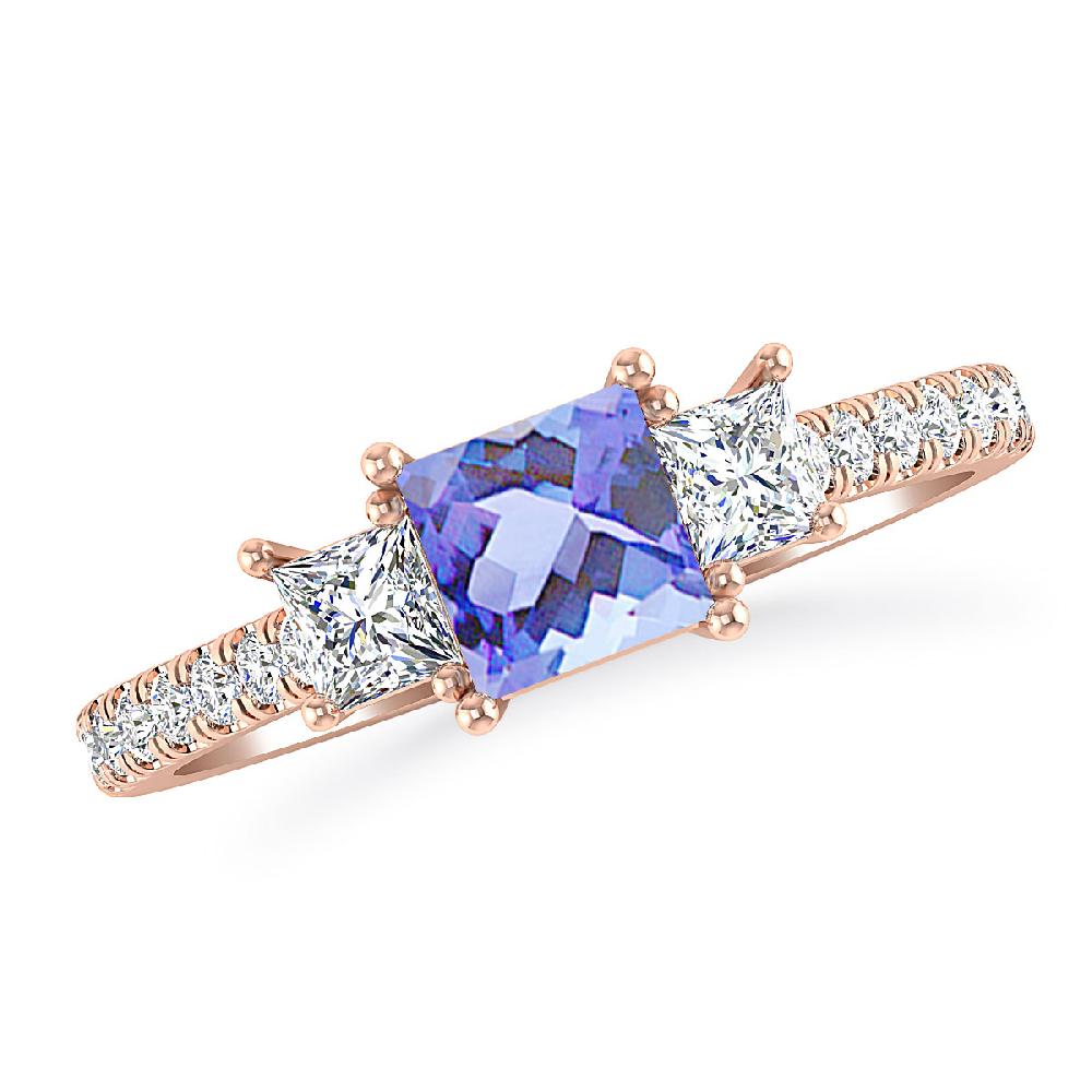 Rose Gold - Tanzanite