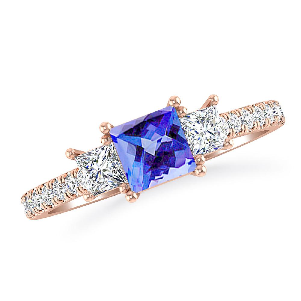 Rose Gold - Tanzanite