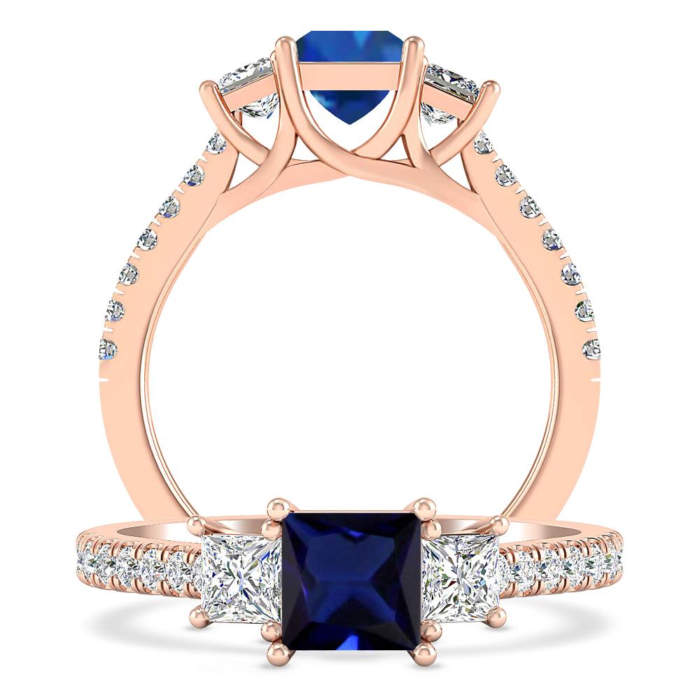 Rose Gold - Tanzanite