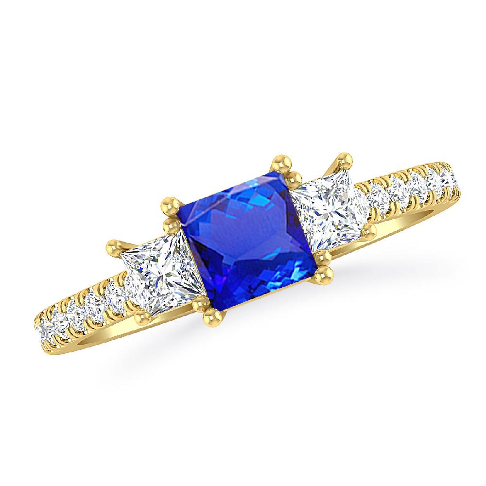 Yellow Gold - Tanzanite