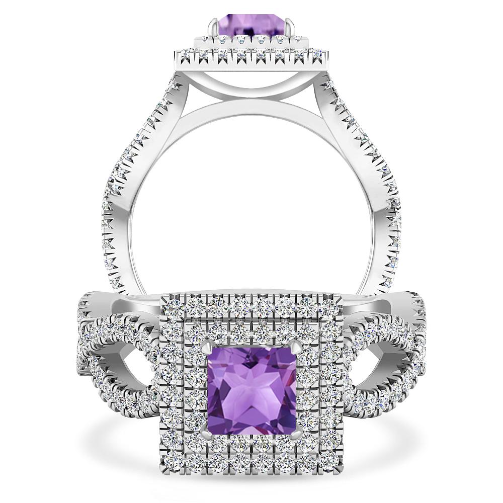 White Gold - Amethyst