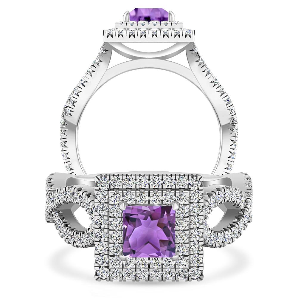 White Gold - Amethyst