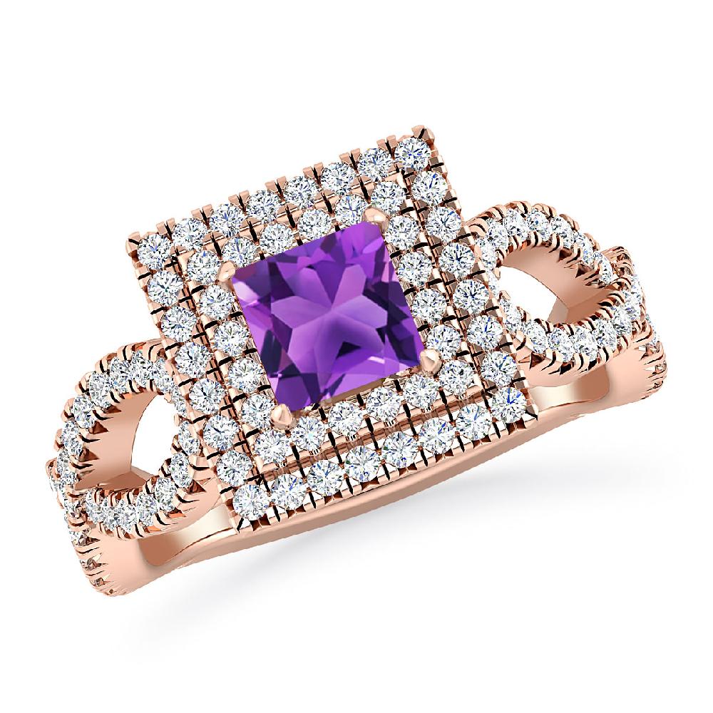 Rose Gold - Amethyst