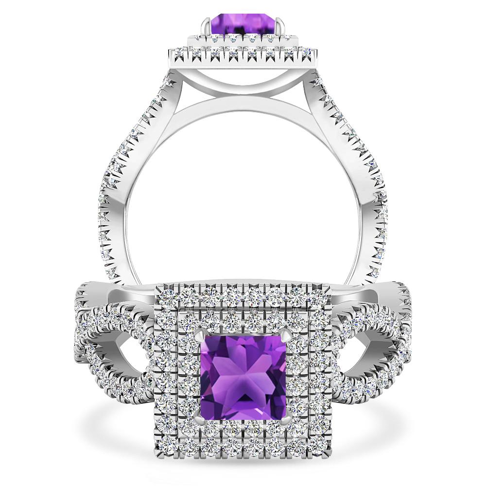 White Gold - Amethyst