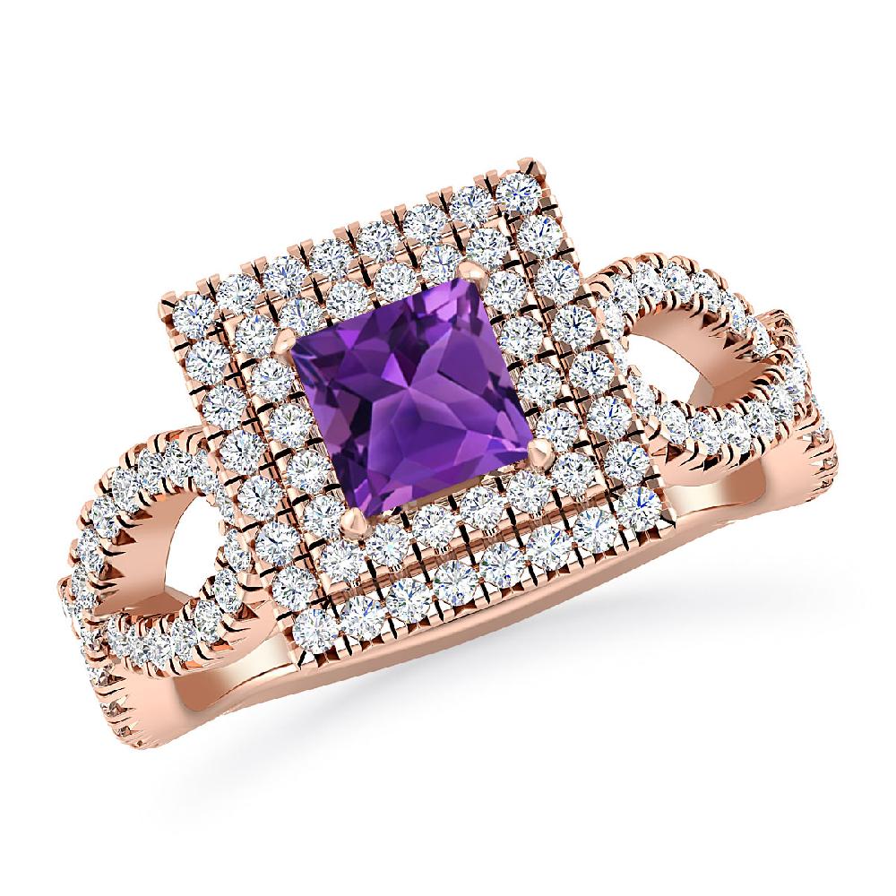 Rose Gold - Amethyst