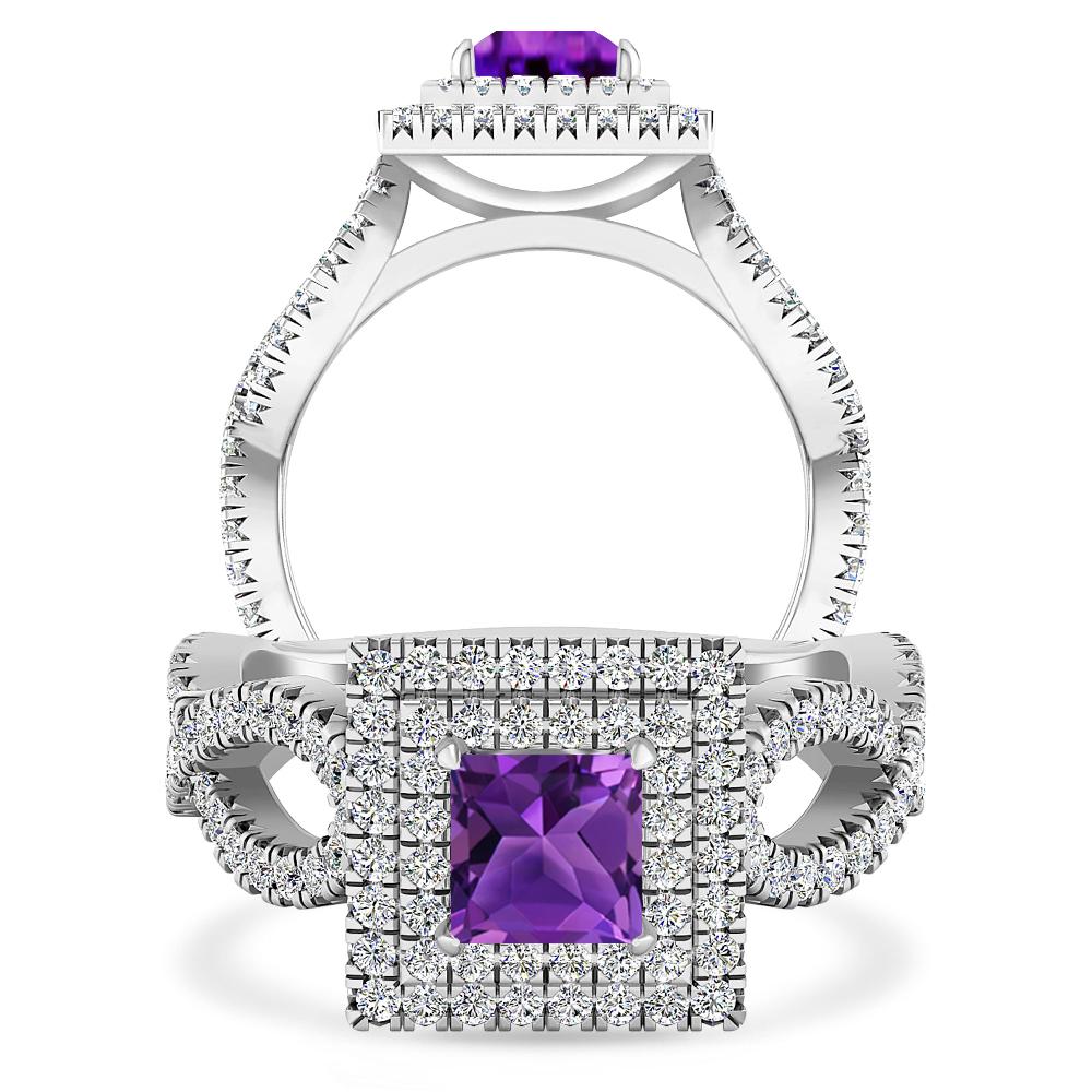 White Gold - Amethyst