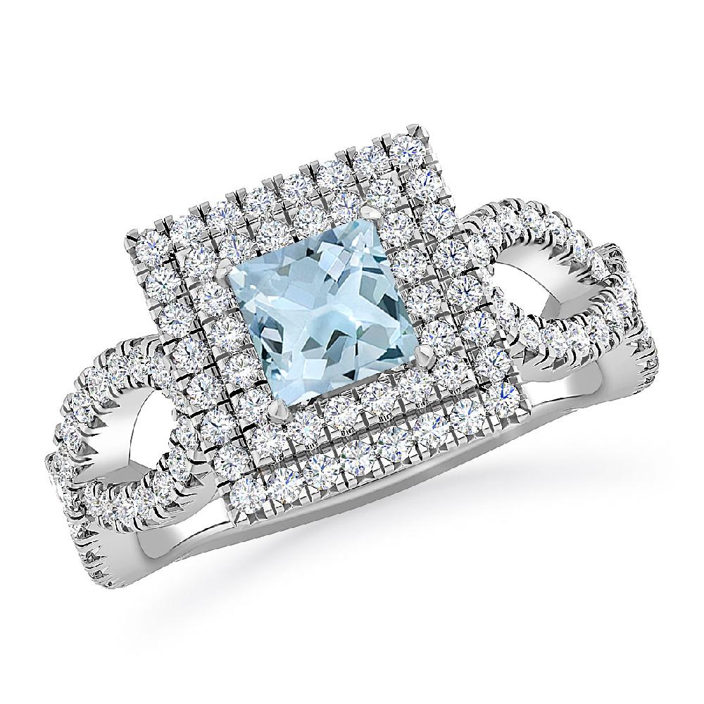 White Gold - Aquamarine