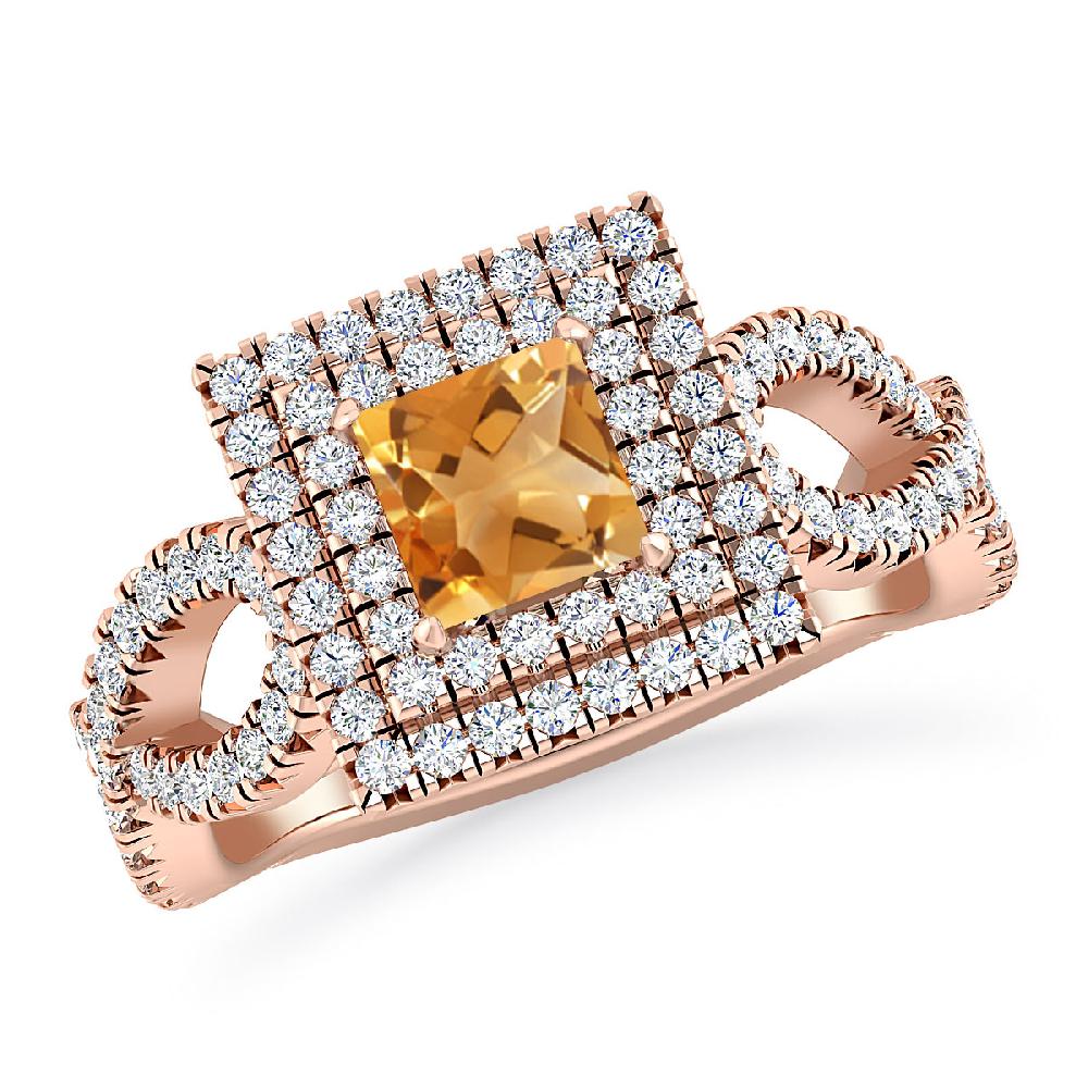 Rose Gold - Citrine