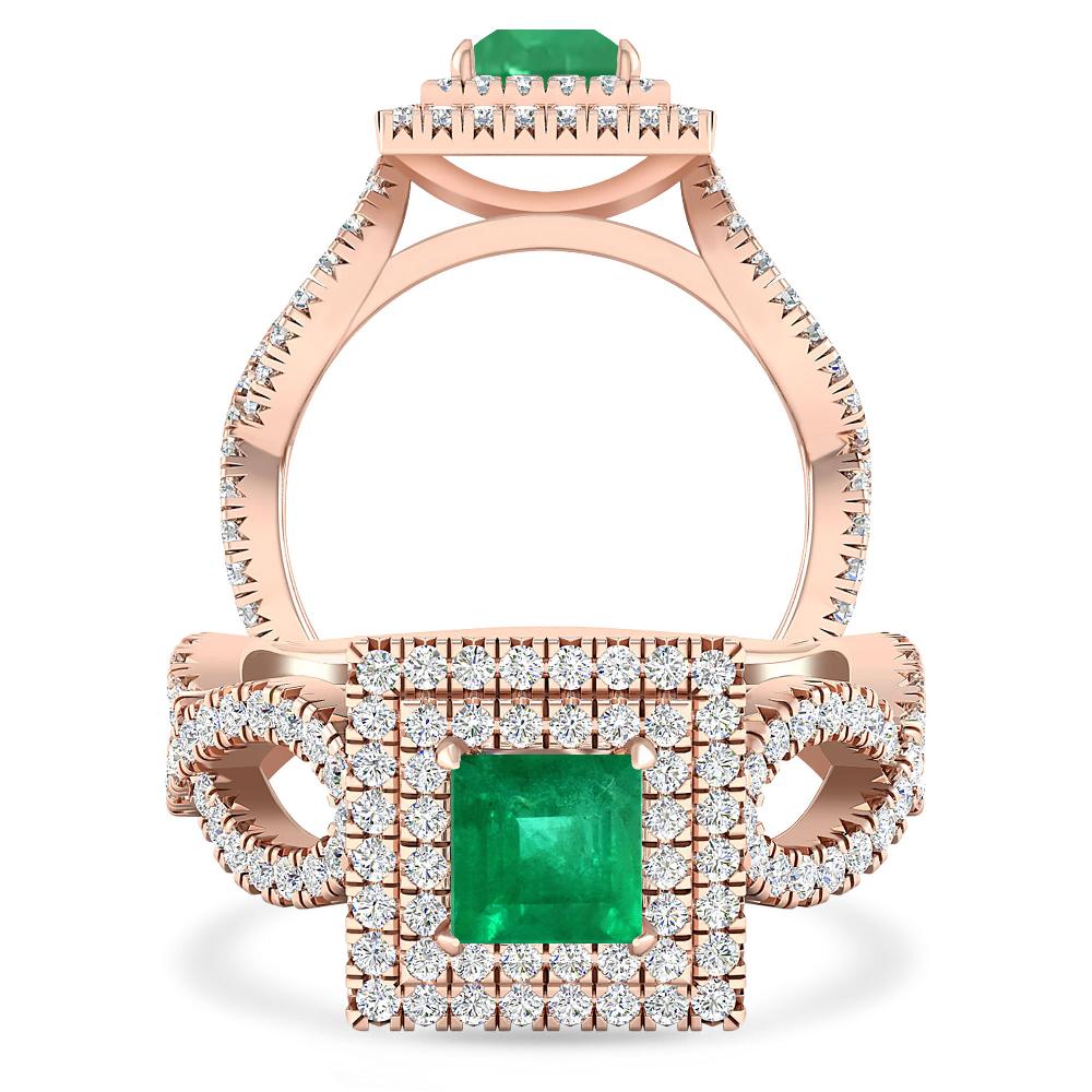 Rose Gold - Emerald