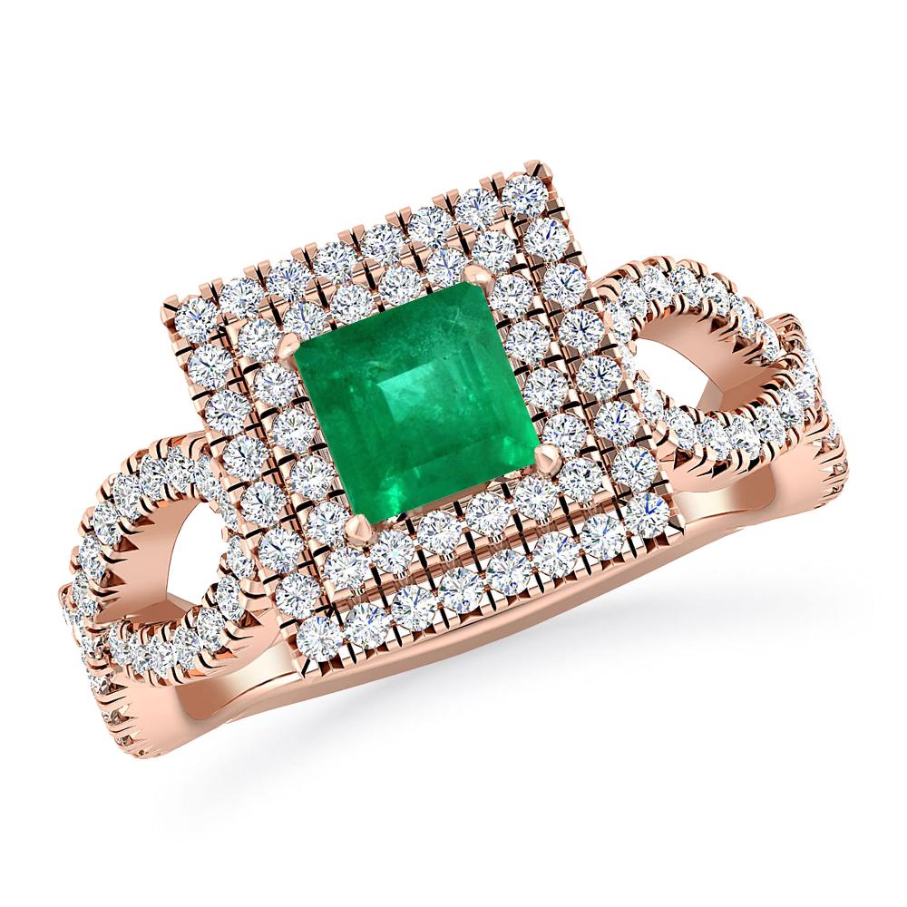 Rose Gold - Emerald