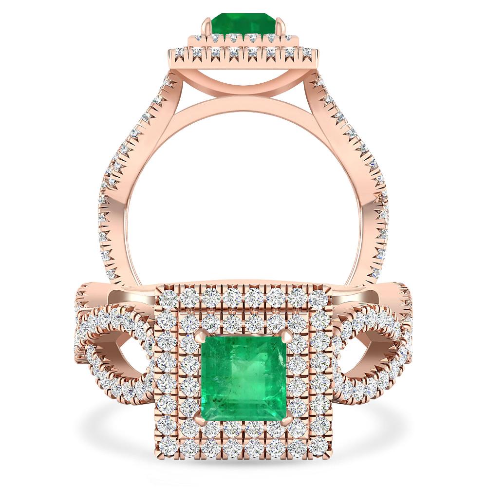 Rose Gold - Emerald