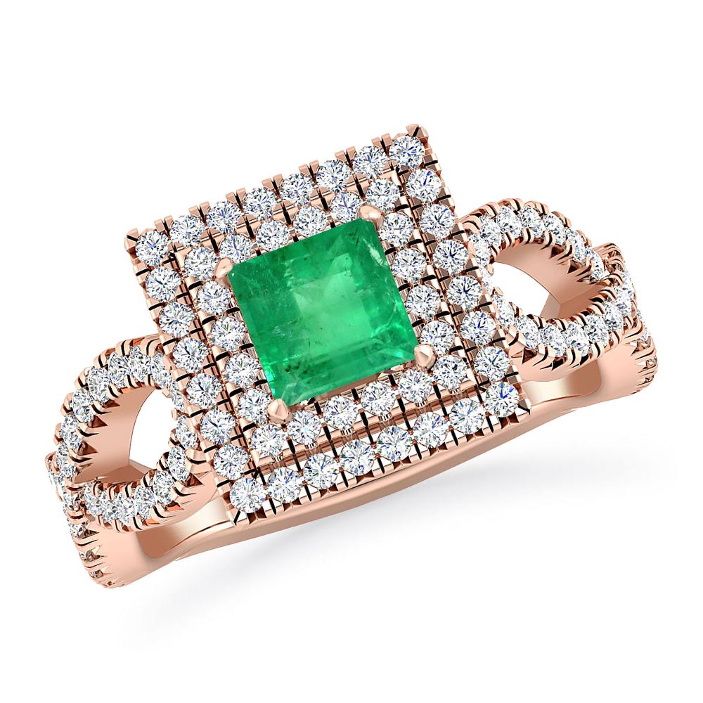 Rose Gold - Emerald