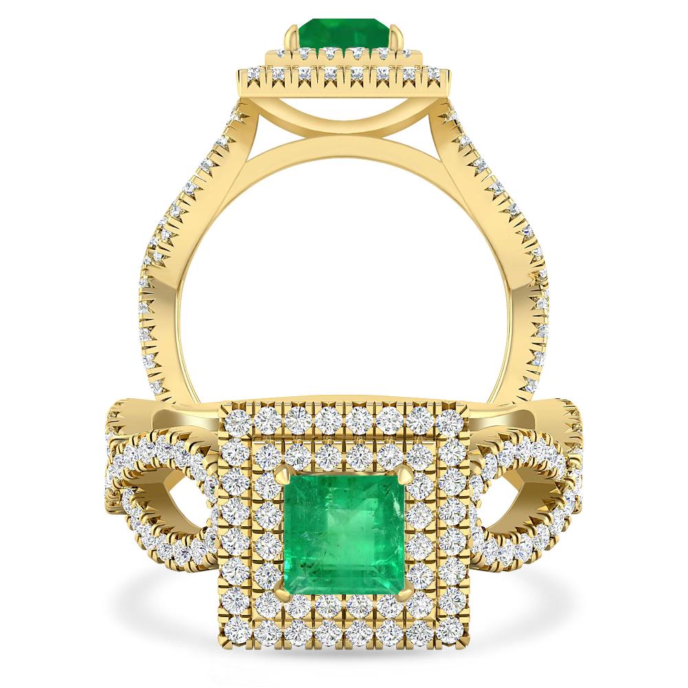 Yellow Gold - Emerald