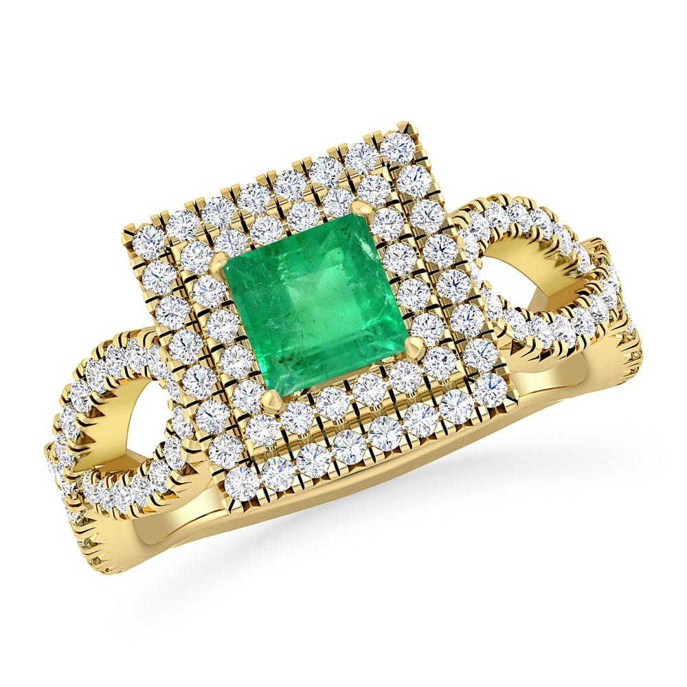 Yellow Gold - Emerald