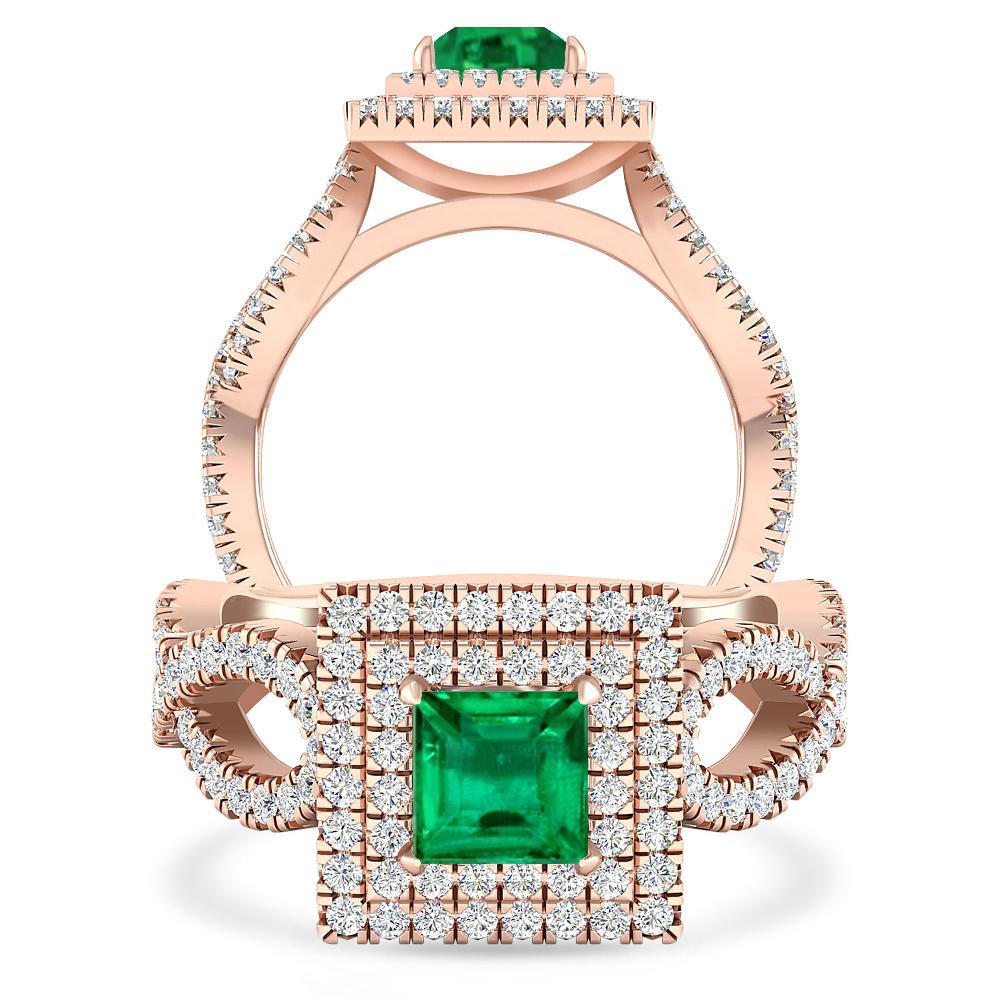 Rose Gold - Emerald