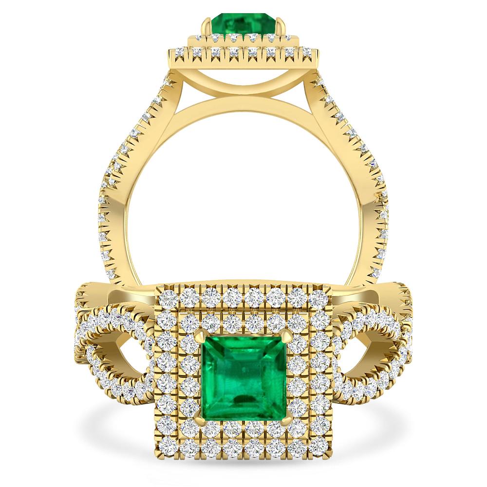 Yellow Gold - Emerald