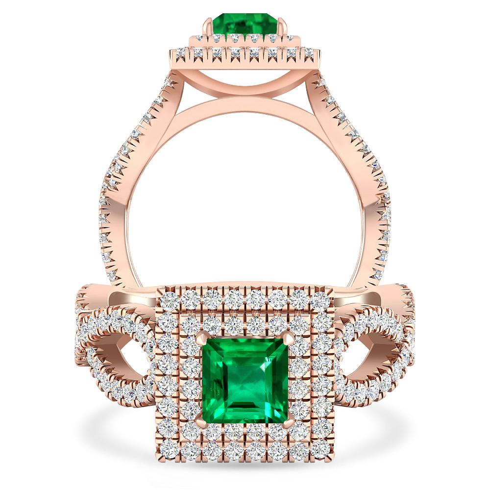 Rose Gold - Emerald