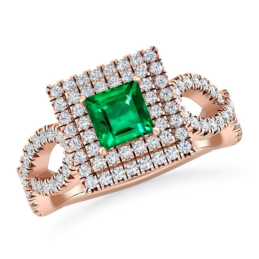 Rose Gold - Emerald