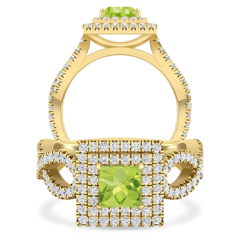 Yellow Gold - Peridot