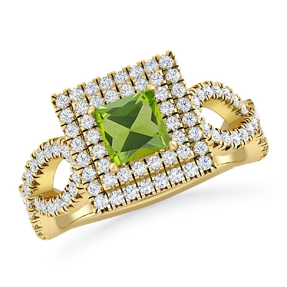 Yellow Gold - Peridot