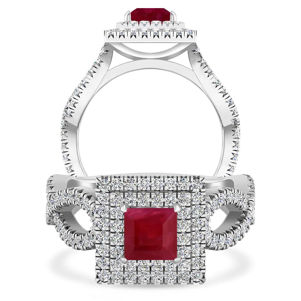 White Gold - Ruby