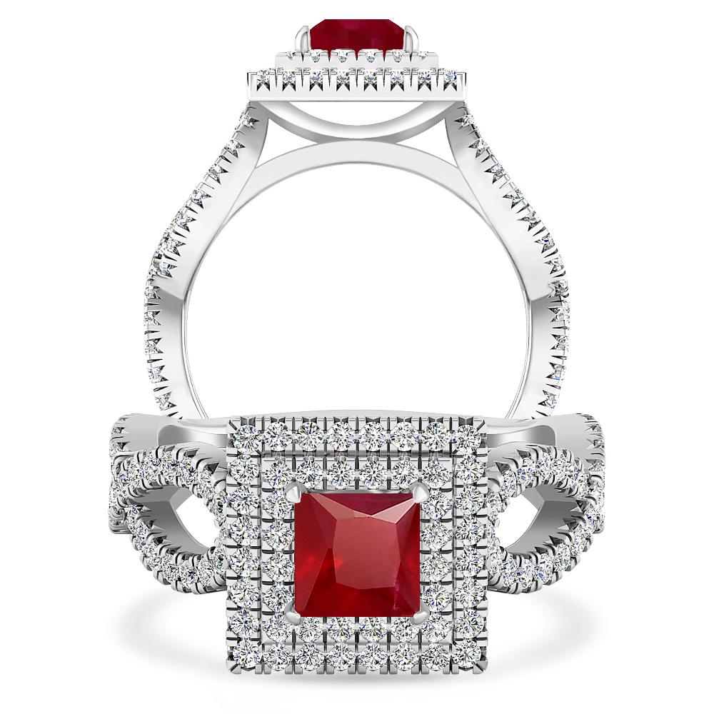 White Gold - Ruby