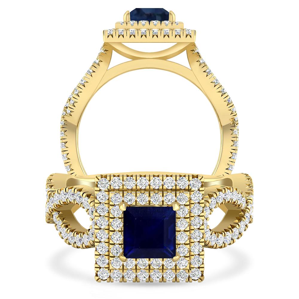 Yellow Gold - Sapphire