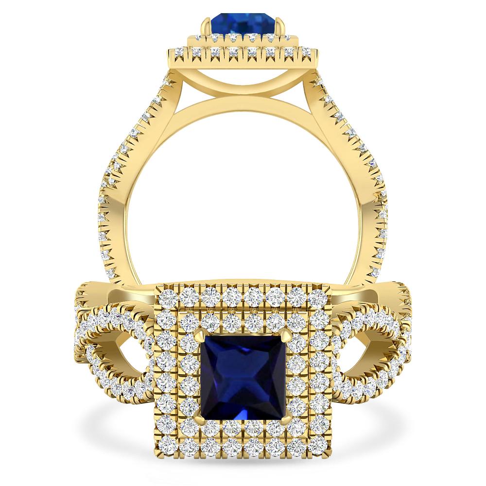 Yellow Gold - Sapphire