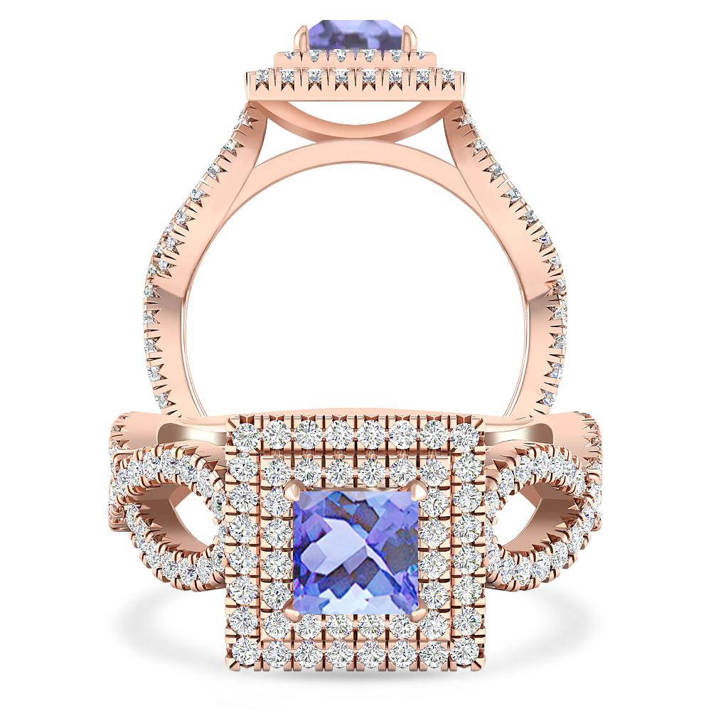 Rose Gold - Tanzanite