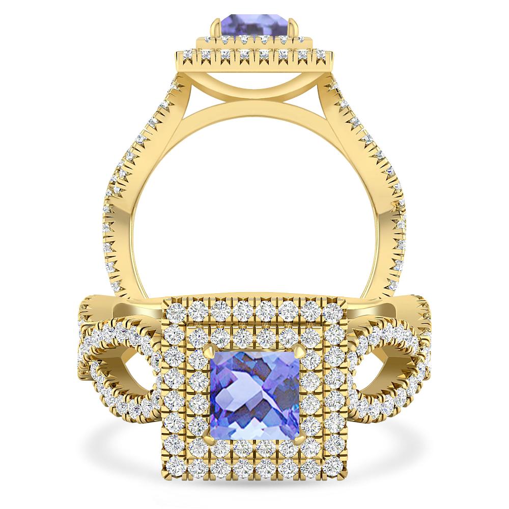 Yellow Gold - Tanzanite